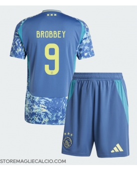 Ajax Brian Brobbey #9 Maglia Gara Trasferta Repliche 2024-25 Bambino Maniche Corte Ajax Brian Brobbey #9 Maglia Gara Trasferta Repliche 2024-25 Bambino Maniche Corte